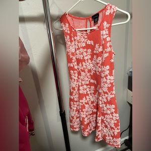 Rue21 Small Floral Salmon Colored Dress
